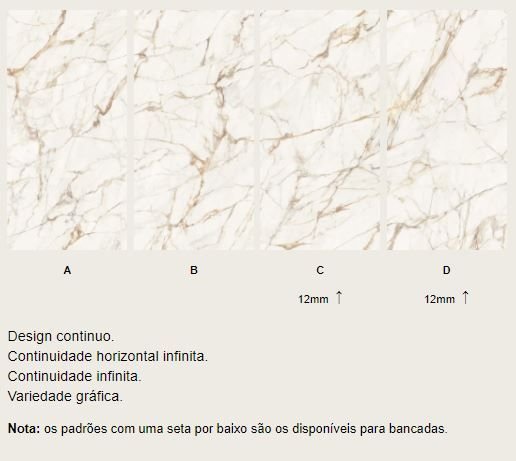 Lâmina Sinterizada XTONE Calacatta Gold placa 3,20 x 1,60 (cópia) - Imagem 3