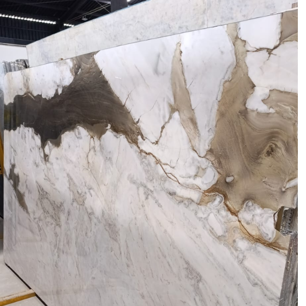 Pedra De Mármore Paraná Macchia Vecchia Branco - Imagem 6